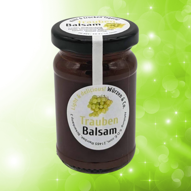 Glas Balsamessig Traube