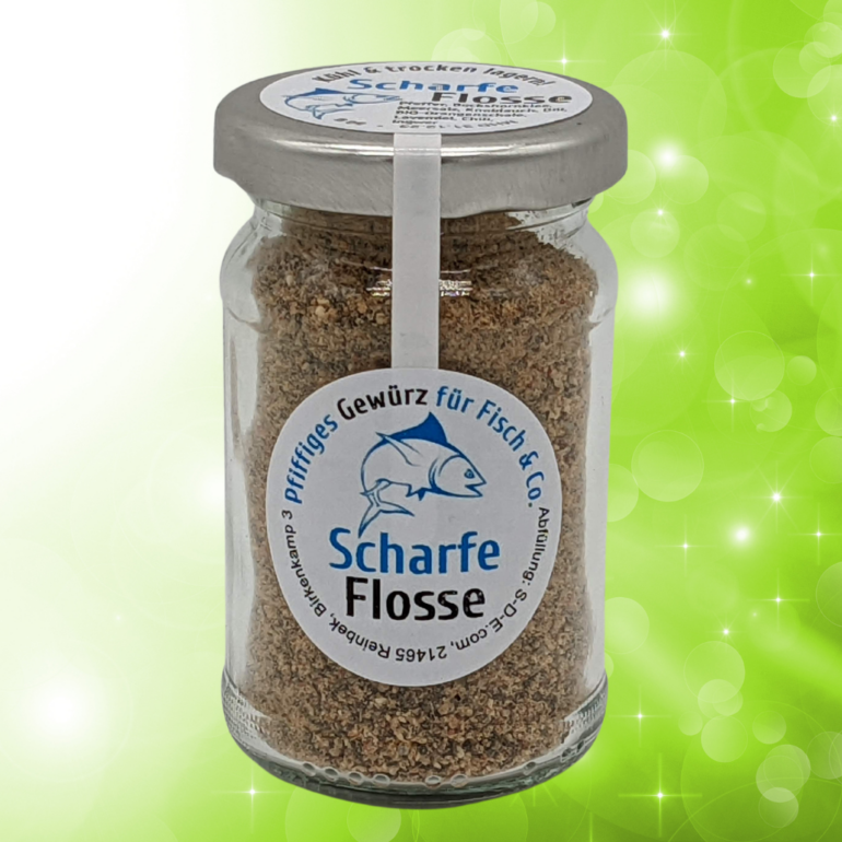 Glas Scharfe Flosse